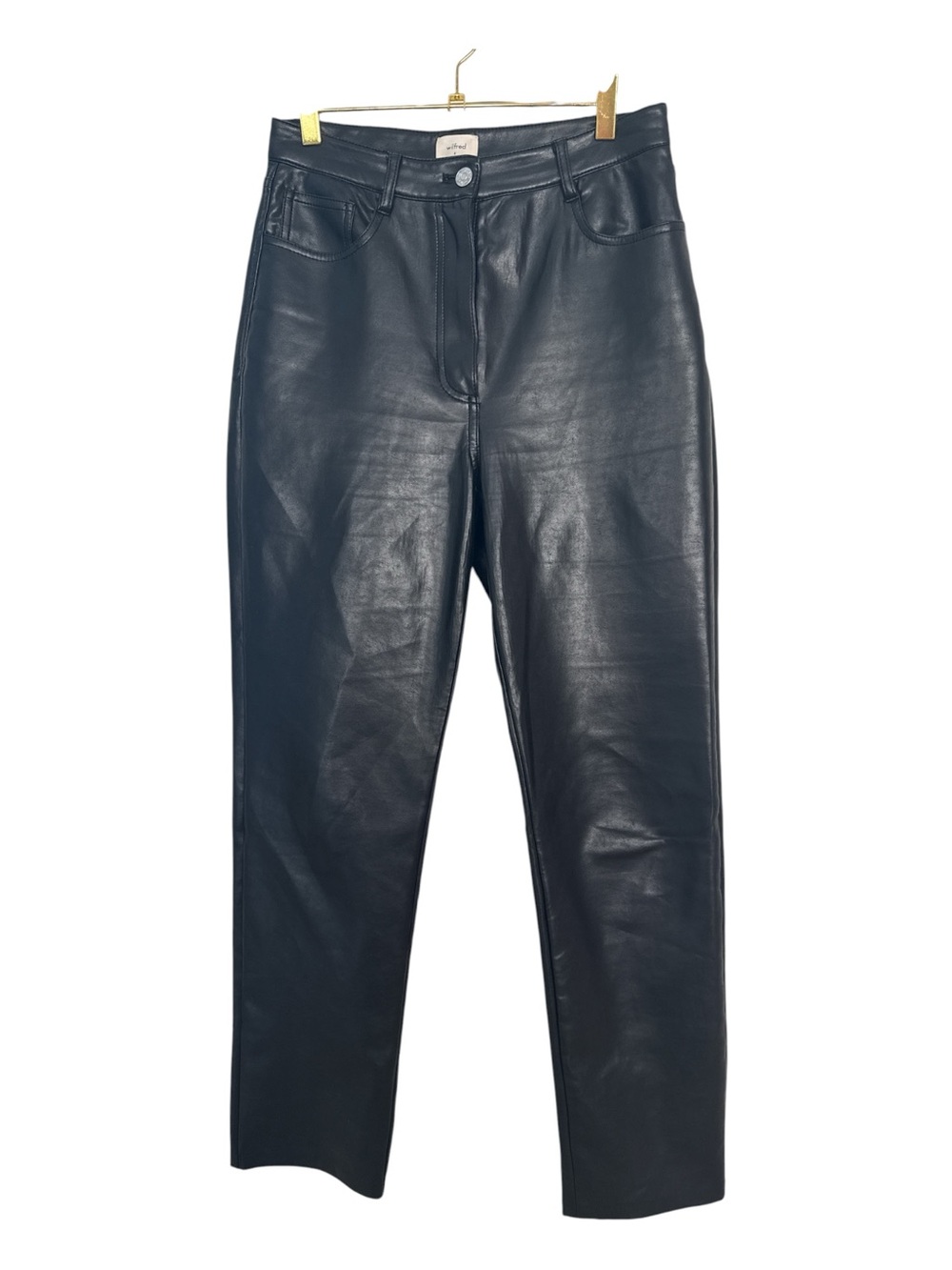 Aritzia Wilfred The Melina Vegan Leather Pant Black Size 6